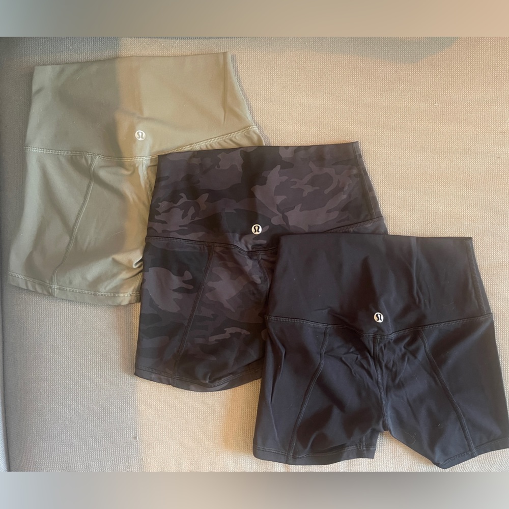 Set of 3 lululemon Align High-Rise Short 4"- NEVER BEEN WORN